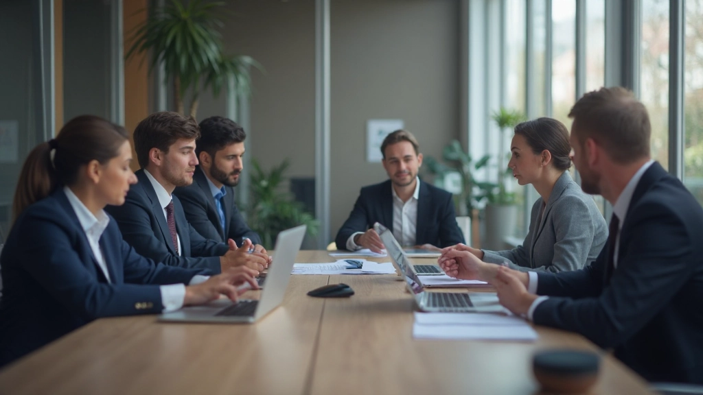 Международная команда специалистов обсуждает финансовые данные в конференц-зале