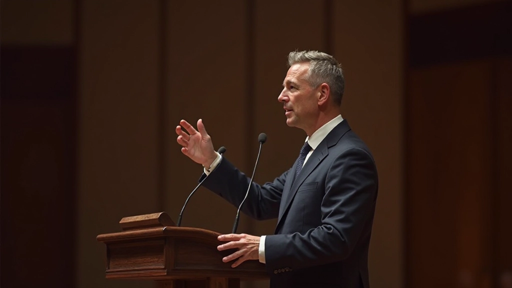 Научный конгресс в Париже с ученым, читающим доклад перед международной аудиторией на французском языке